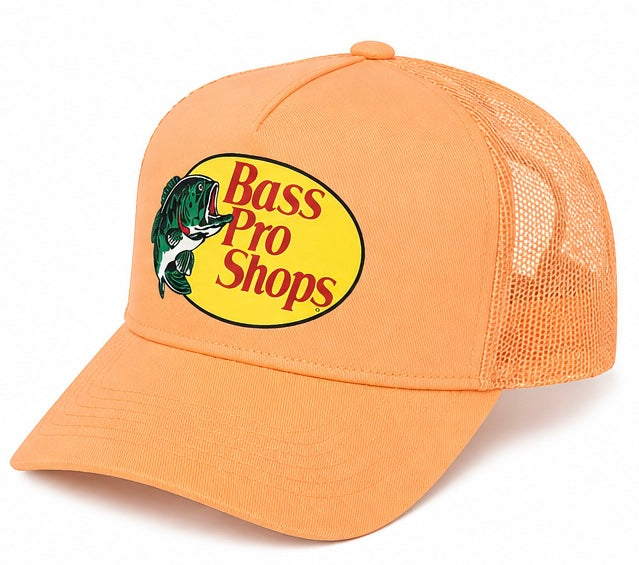 Bass Pro Shops Mesh Trucker Hat Snapback Adjustable Fishing Cap – Multiple Colors.