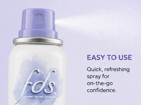 FDS Intimate Deodorant Spray – Baby Powder Scent – Talc-Free, Hypoallergenic – 2 oz