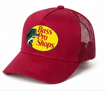 Bass Pro Shops Mesh Trucker Hat Snapback Adjustable Fishing Cap – Multiple Colors.