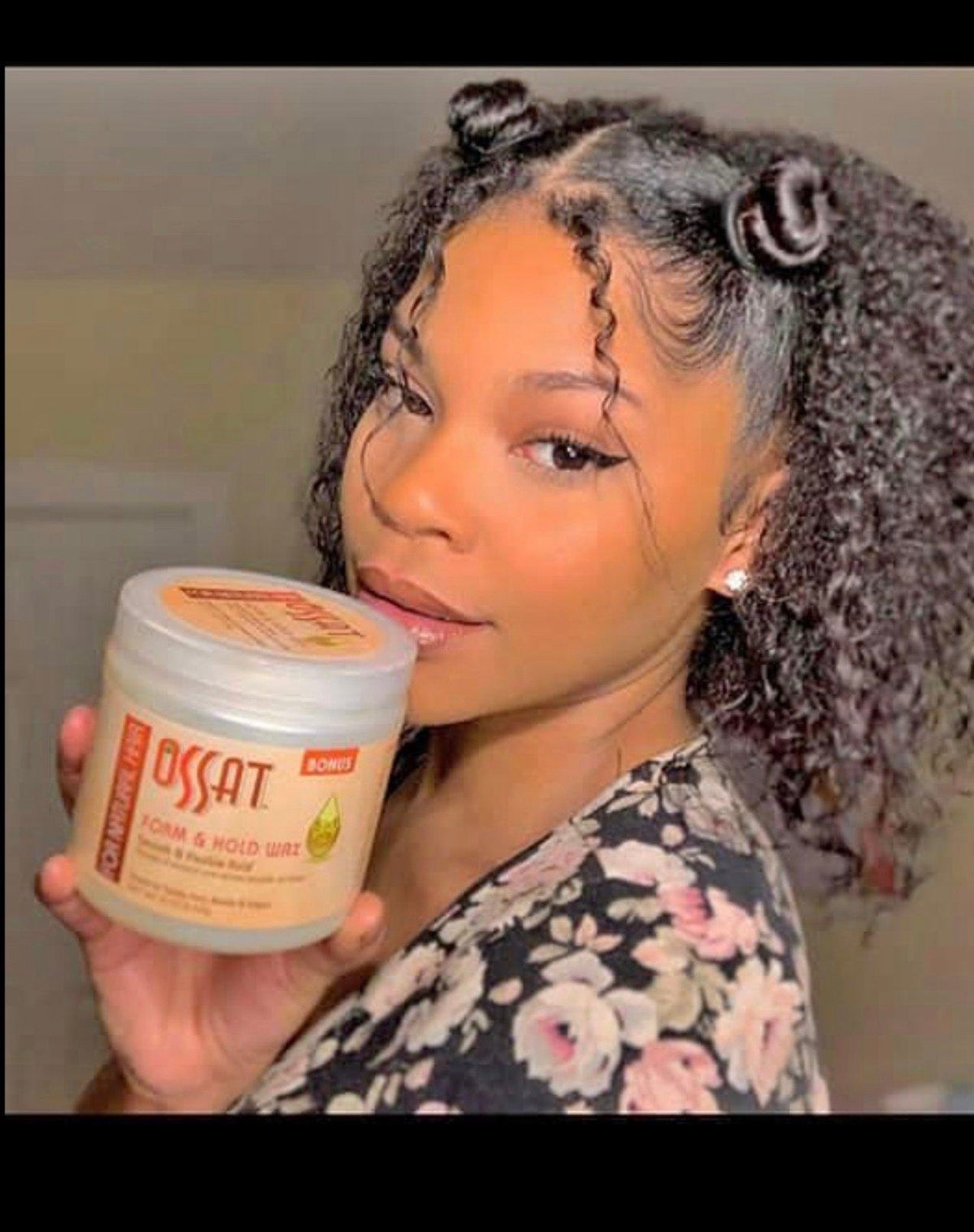 OSSAT Form & Hold Hair Wax 16oz For Twists Braids Locs Edges 5-in-1 Oils