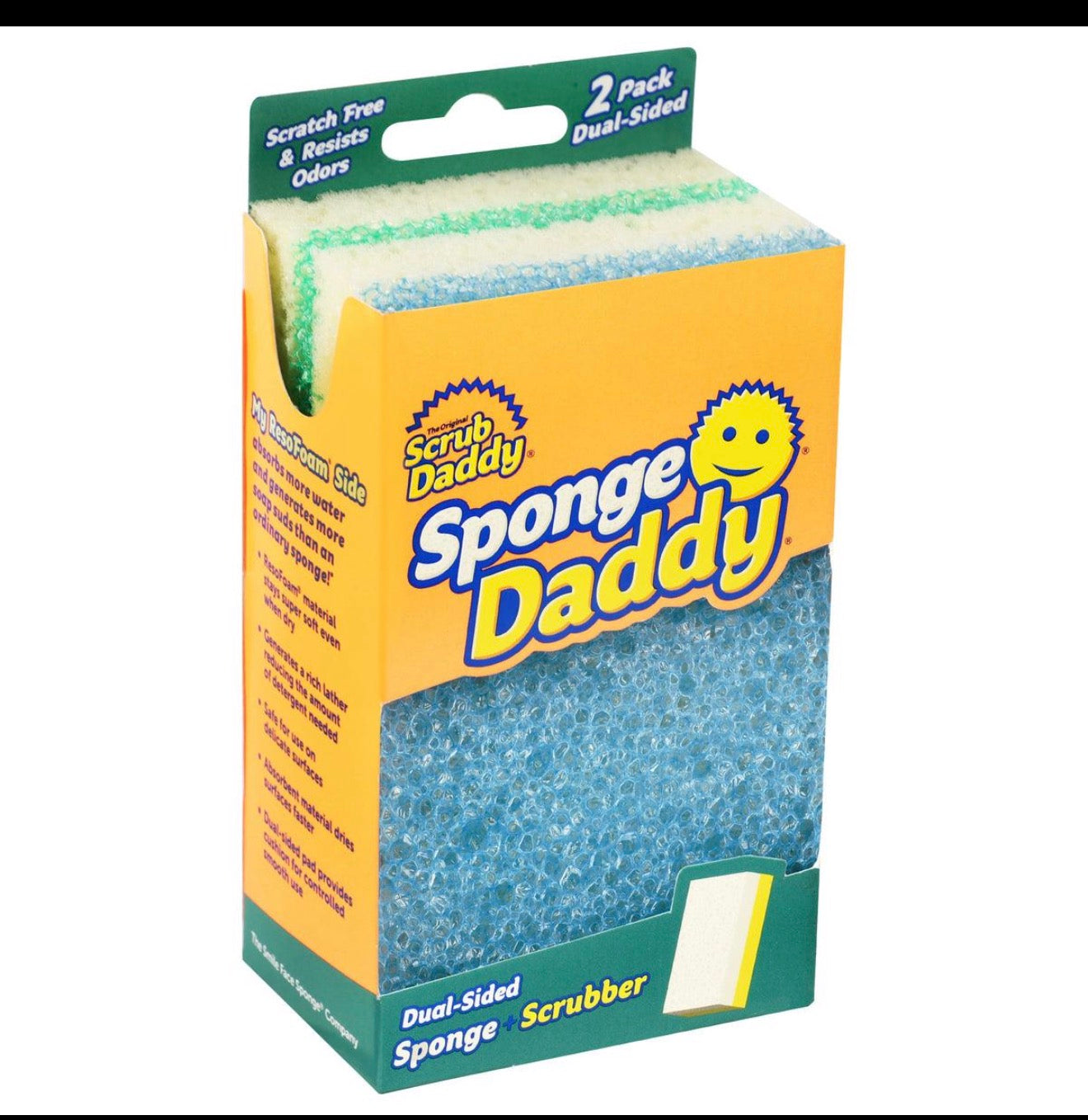 Scrub Daddy Sponge Daddy 4 Pack Scratch Free Multi Color Sponges New